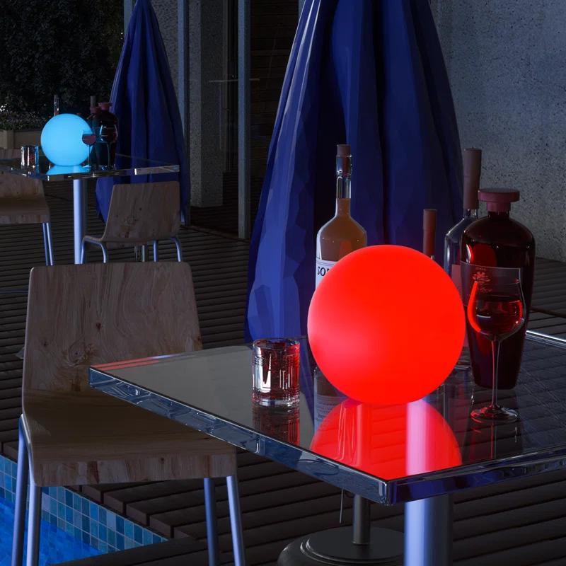 MoNiBloom LED Ball Light, 16 Color Rechargeable Night Light Dimmable Mood Lamp with Remote for Party Bar Decor