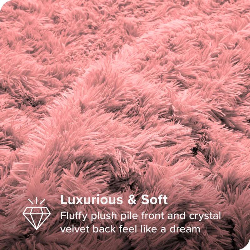 Bare Home Shaggy Fleece Plush Duvet Cover