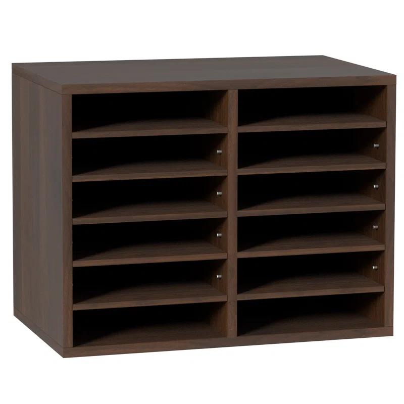 VEVOR VEVOR Manufactured Wood 12 Compartment Mailroom Table Accessory