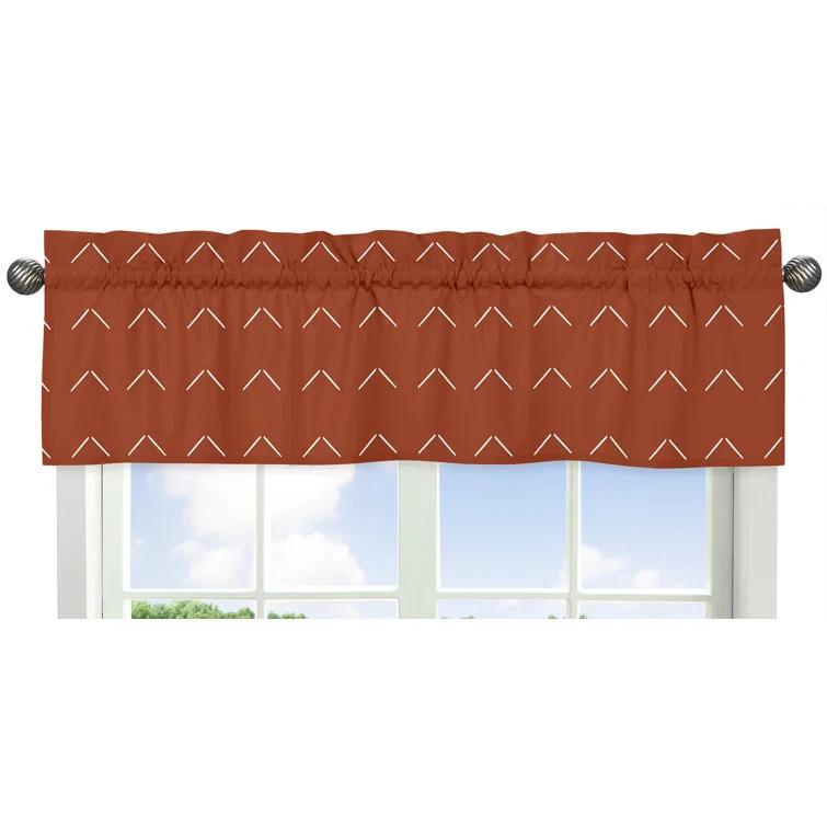 Sweet Jojo Designs Diamond Tuft Geometric Tailored 54" Window Valance