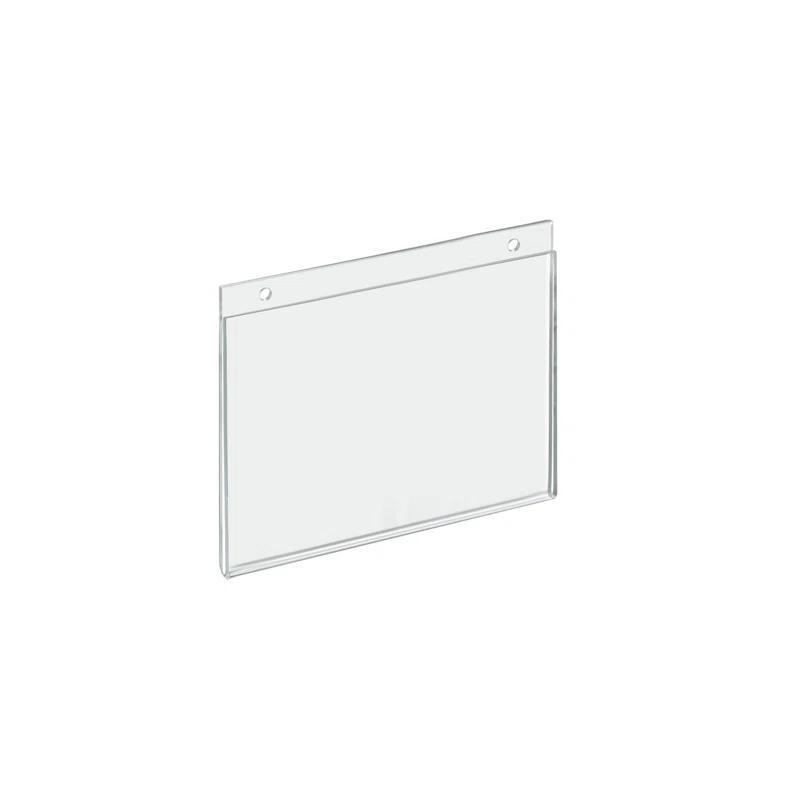 Azar Displays Clear Acrylic Wall Hanging Frame 7" Wide x 5.5" High - Horizontal/Landscape, 10-Pack (Set of 10)