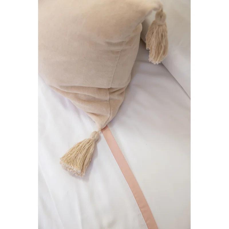 Bianca Velvet Pillow by Pom Pom at Home - Blush / Lumbar