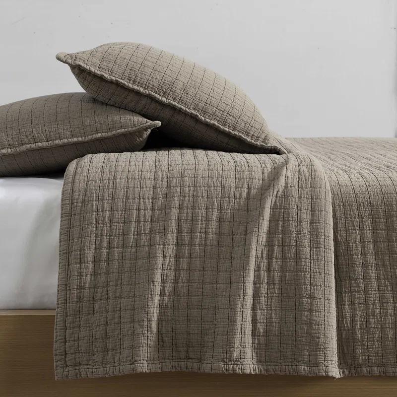 Calvin Klein Essential Solid Reversible Cotton Coverlet