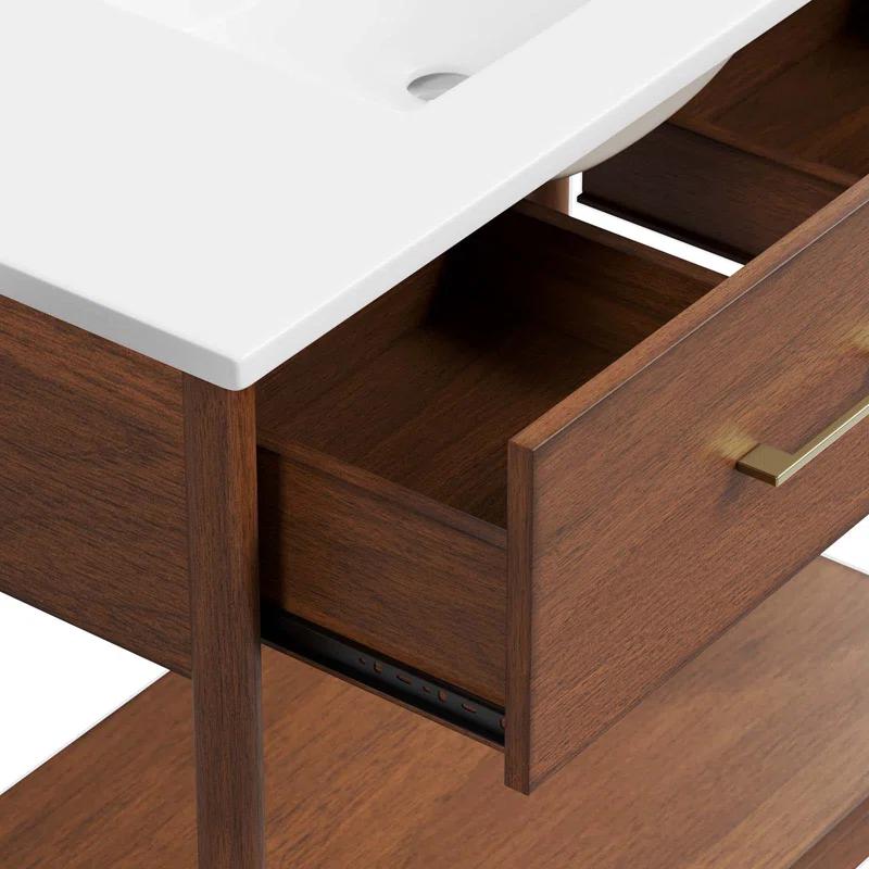 Modway Modway Zaire 36'' Single Bathroom Vanity with Ceramic Top