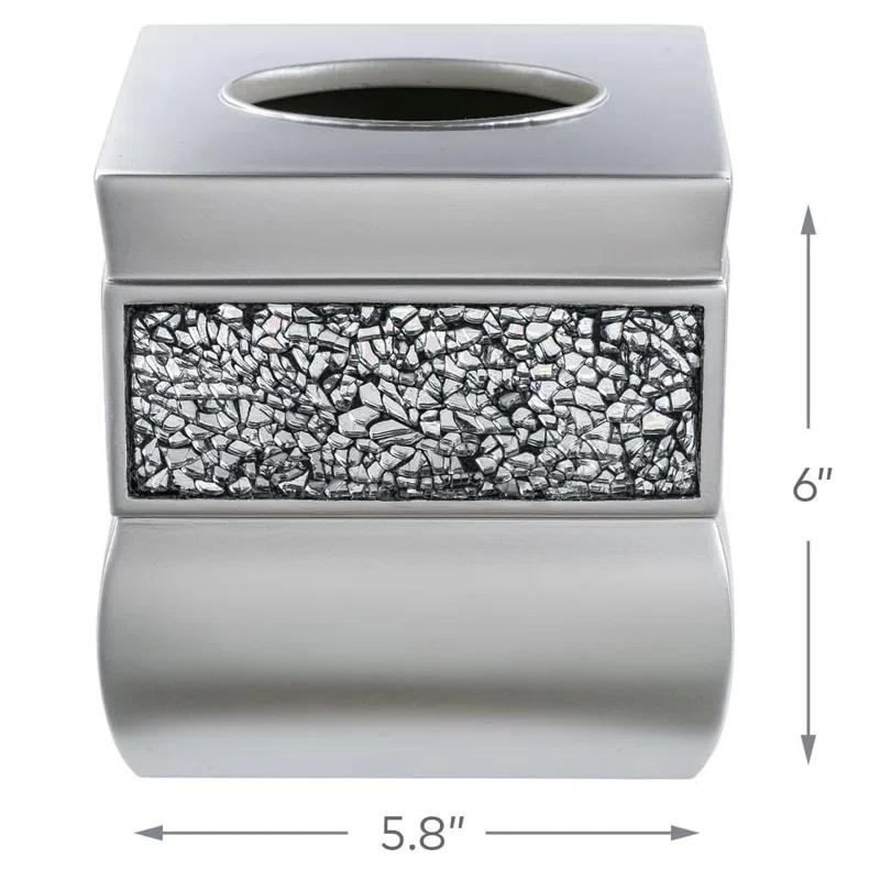 Creative Scents Brushed Nickel Tissue Box Cover