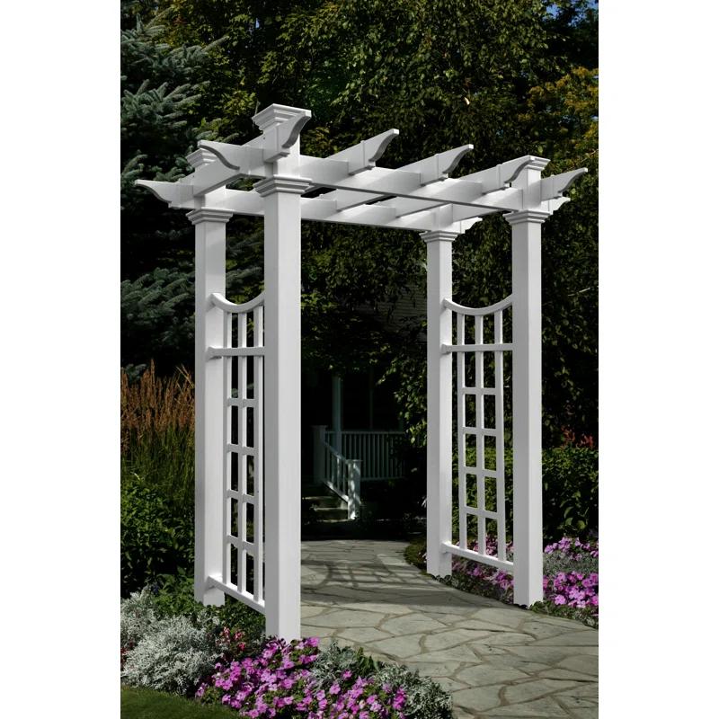 Vita 58'' W x 28'' D Vinyl Arbor in White