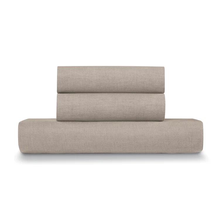 Ella Jayne Home French Linen Cotton 3-Piece Duvet Cover Set