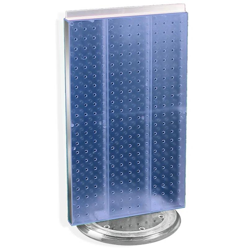 Azar Displays 700513-BLU Revolving 13.5"W x 22"H Pegboard Counter Display