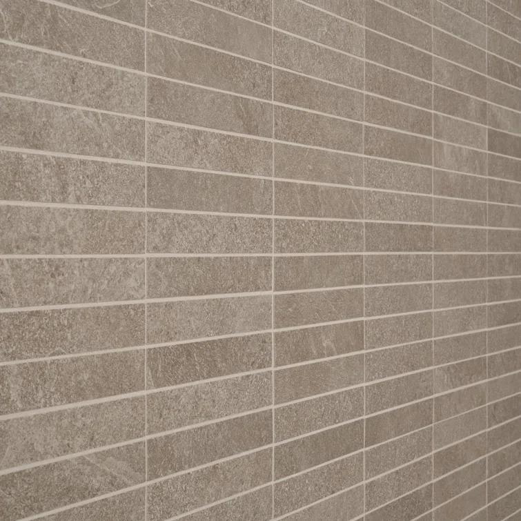 Bond Tile Monolith 11.81 In. X 11.81 In. Stacked Matte Porcelain Mosaic Floor And Wall Tile (5.76 Sq. Ft. / Case)