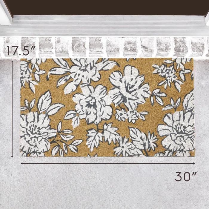 Laura Ashley Iris Coir Doormats / Non-Slip Outdoor Rugs & Reviews | Wayfair