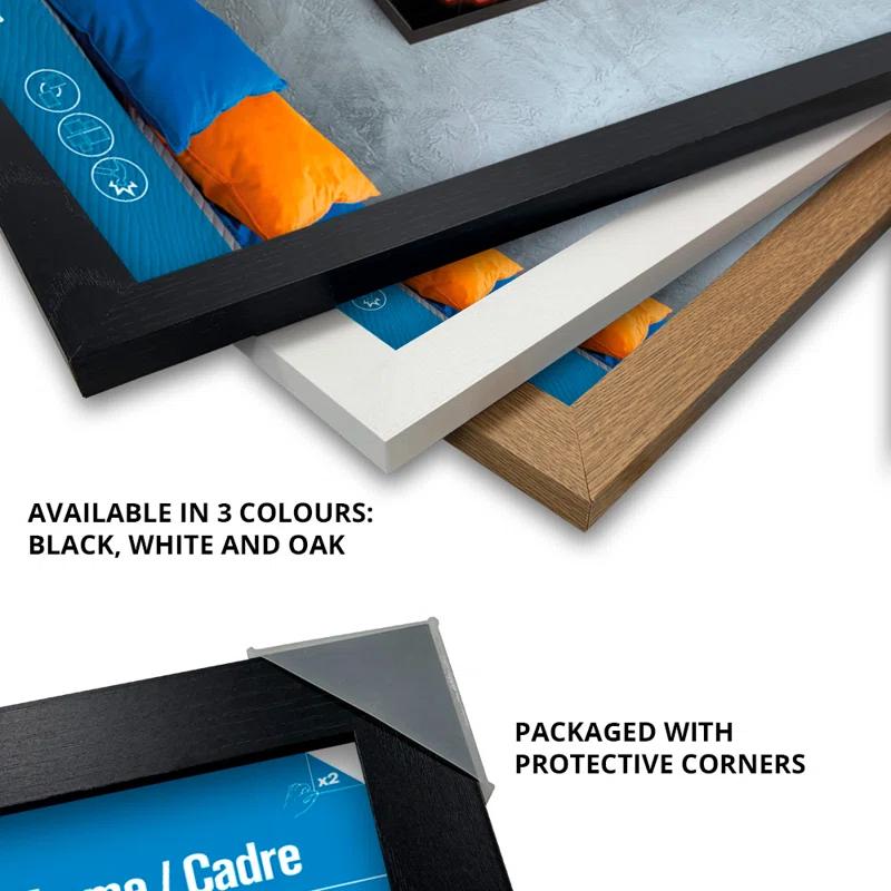 Gb Eye 20.5" X 15" Frame Set Of 2, Fsc Oak Wooden Poster Frame