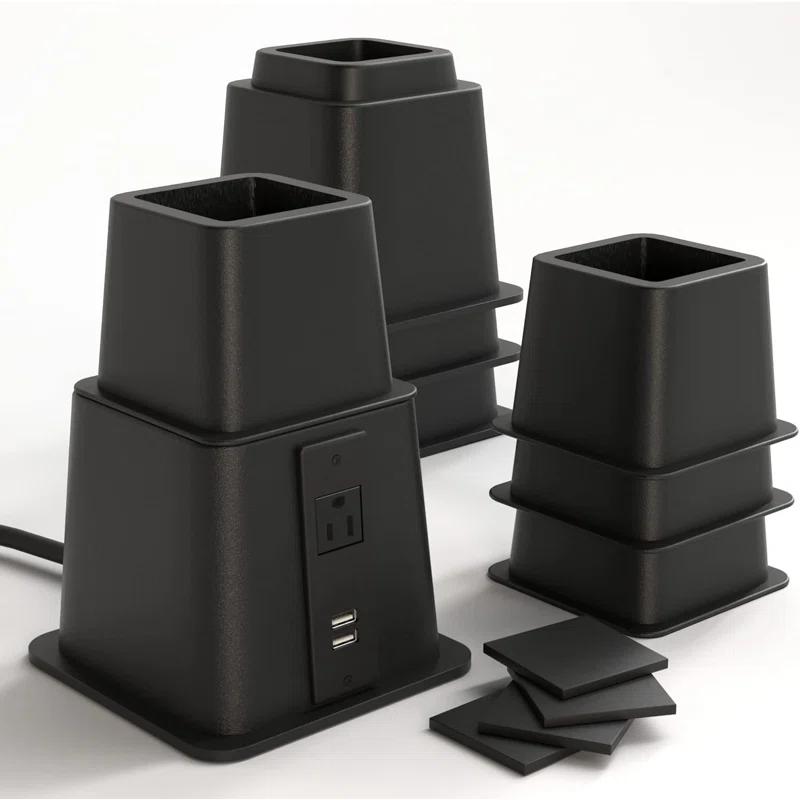 Home Intuition 10.5'' Bed Risers (Set of 4)