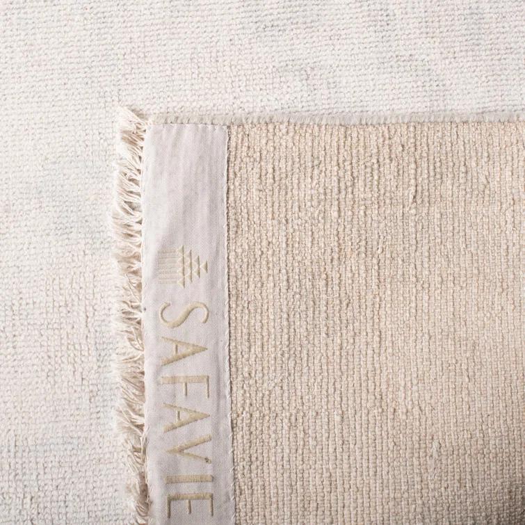 Hand-Knotted Blue Wool Rectangular 9' x 12' Rug