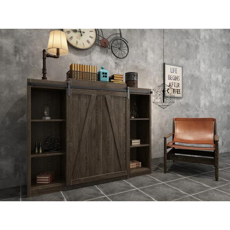 Quiet Glide Hook Mini Standard Single Track Barn Door Hardware Kit (Door Not Included)