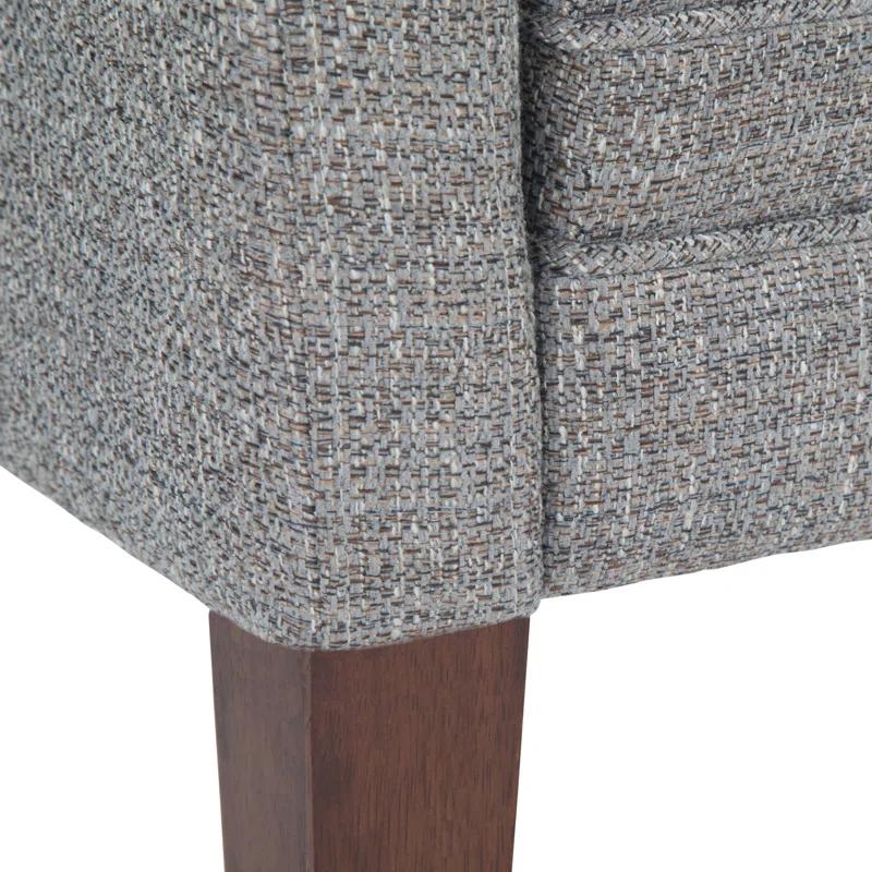 Simpli Home Parris Polyester Upholstered Bench