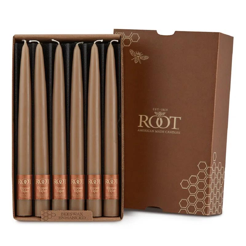 12 Piece Unscented Taper Candle Set