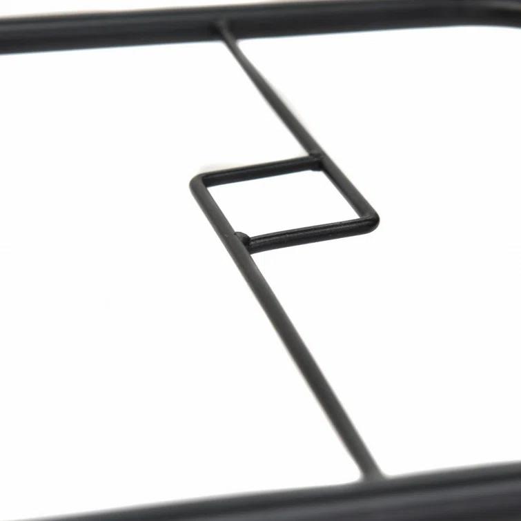 Lark Manor™ Aliyahna 32'' Patio Square Table Tempered Glass Steel Frame Outdoor Pool Yard Garden