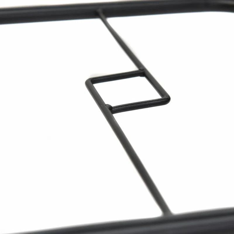 Lark Manor™ Aliyahna 32'' Patio Square Table Tempered Glass Steel Frame Outdoor Pool Yard Garden