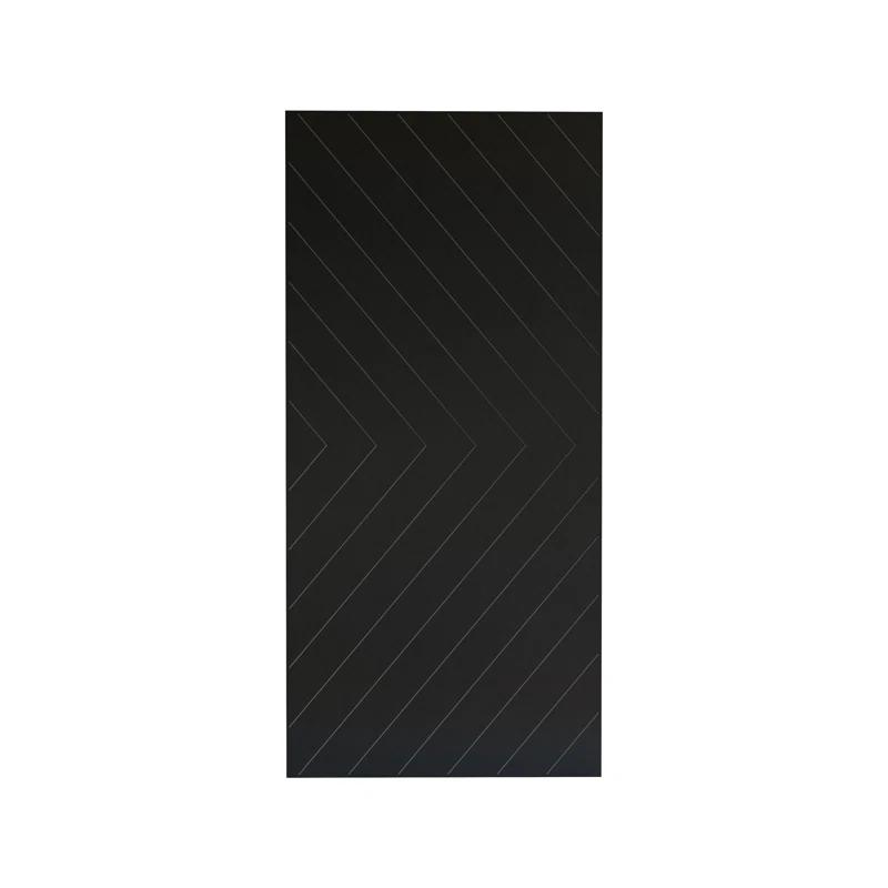 Renin 88'' Solid + Manufactured Wood Paneled Painted without Installation Hardware Kit Barn Door