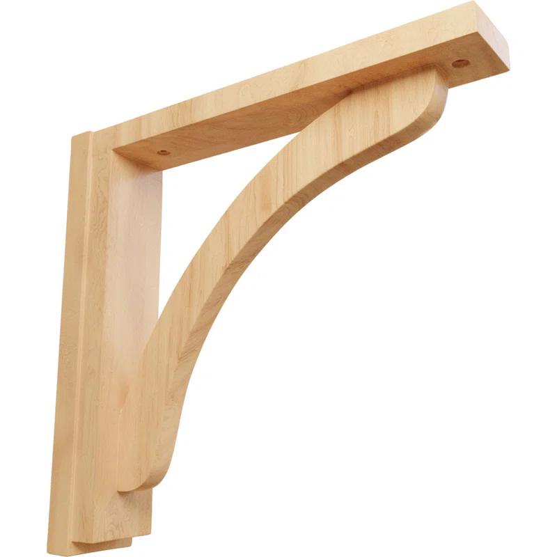 Ekena Millwork Reese H 2.5'' W D Wood Bracket / Corbel