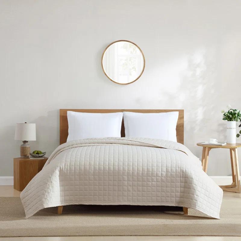 Jennifer Adams Home Lux California Square Geometric Quilted Blanket