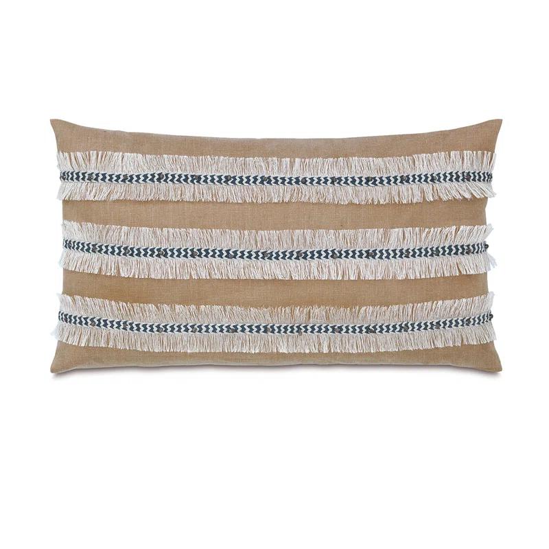 Eastern Accents Naya Fringed 100% Linen Throw Pillow