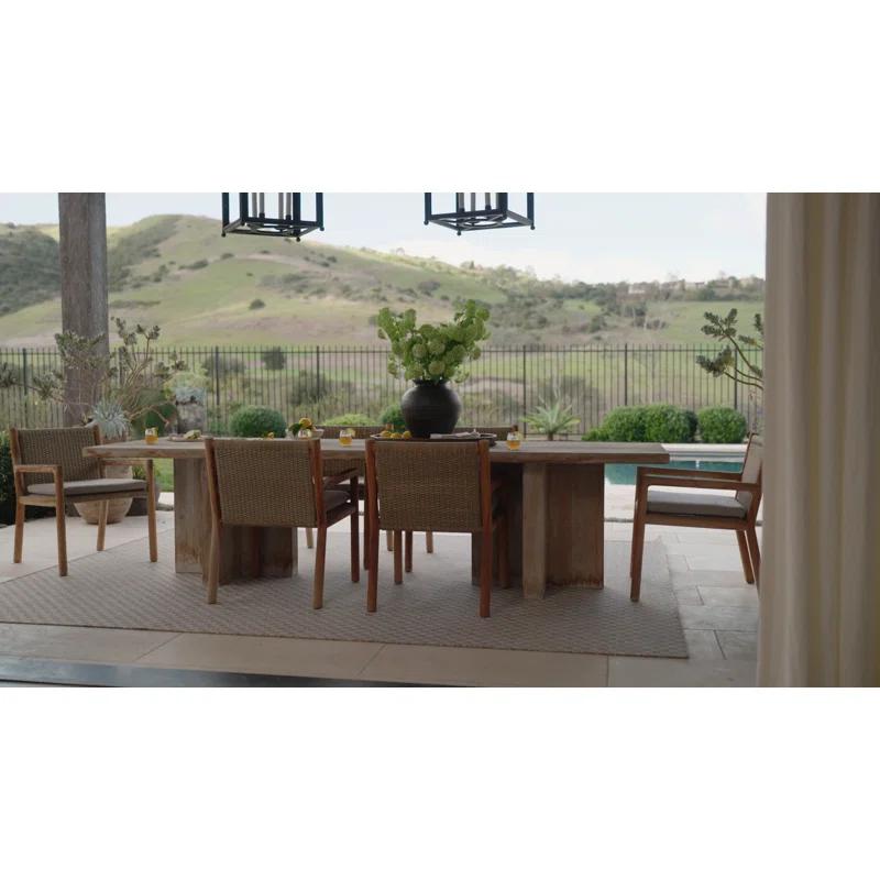 Topanga II Indoor / Outdoor Rug by Amber Lewis x Loloi - Natural and Mist / 3'11" x 5'11"