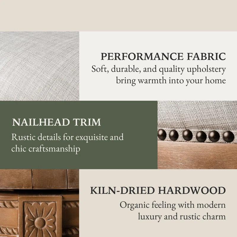 Maven Lane Maven Lane Pullman Stool with Fabric Upholstery