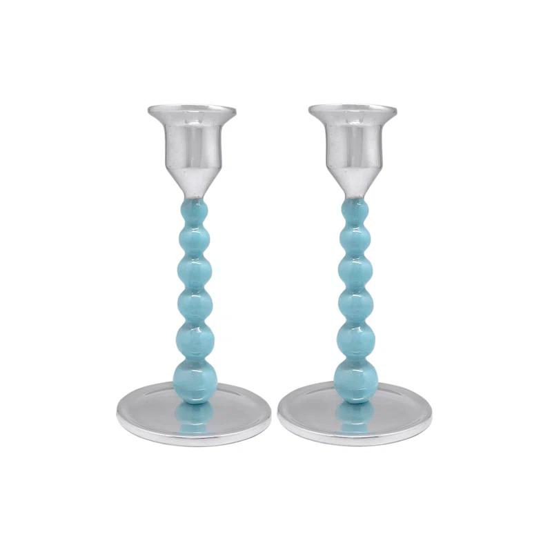 Aluminum Tabletop Candlestick (Set of 2)