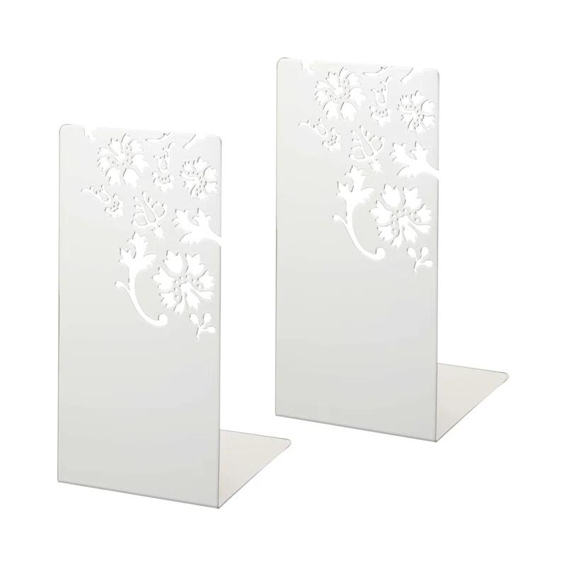 Yamazaki Home Yamazaki Home Kirie L-Shaped Book End, Large, Steel, Large, No Assembly Req. (Set of 2)