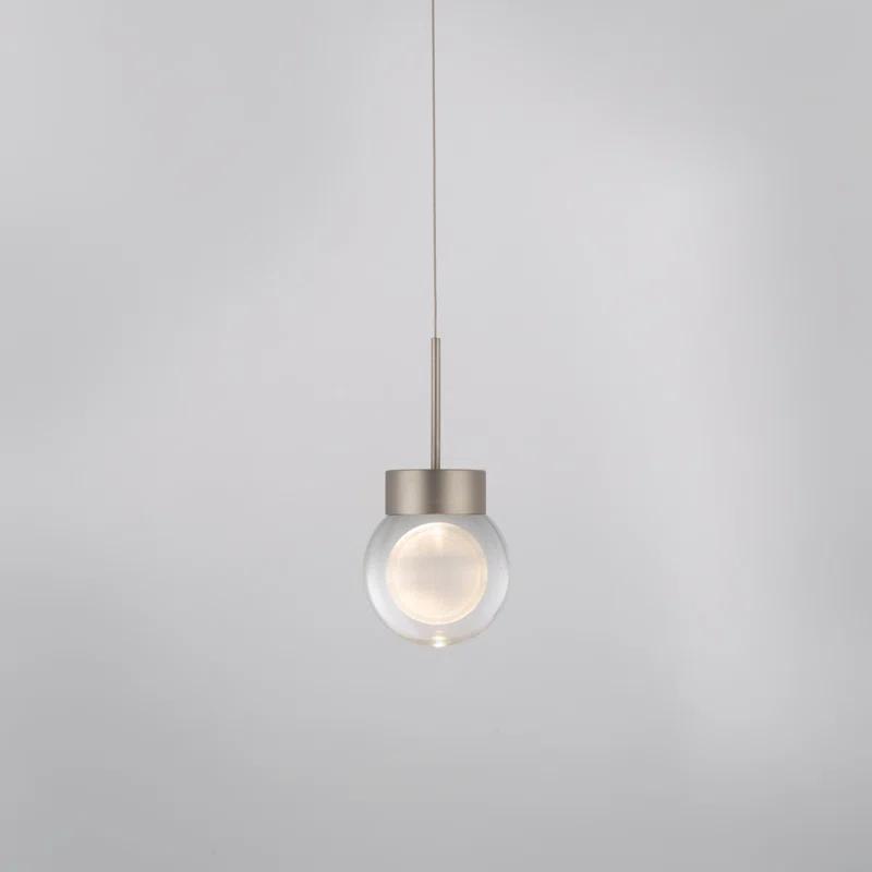 Double BubbleSingle Globe Dimmable LED Pendant