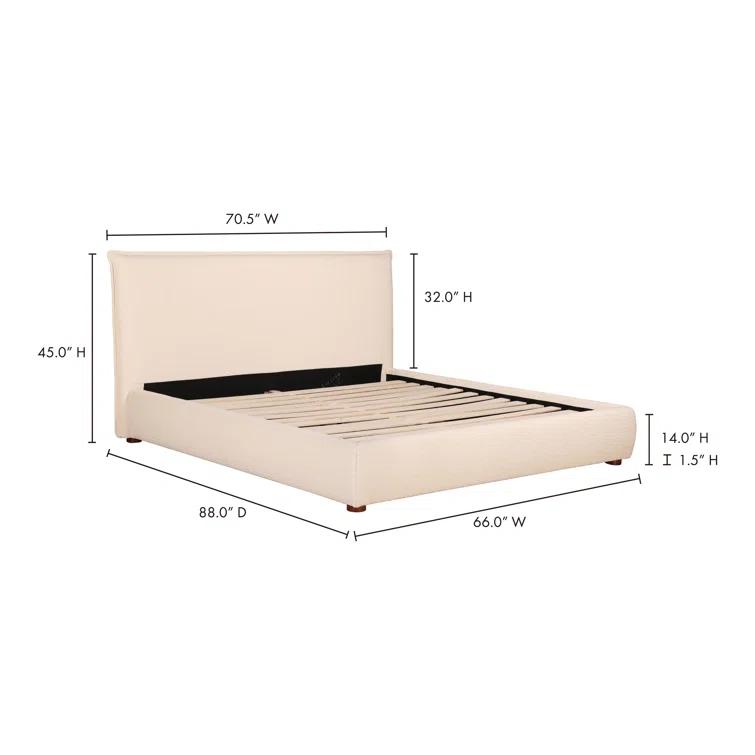 Virgil Louis Upholstered Panel Bed