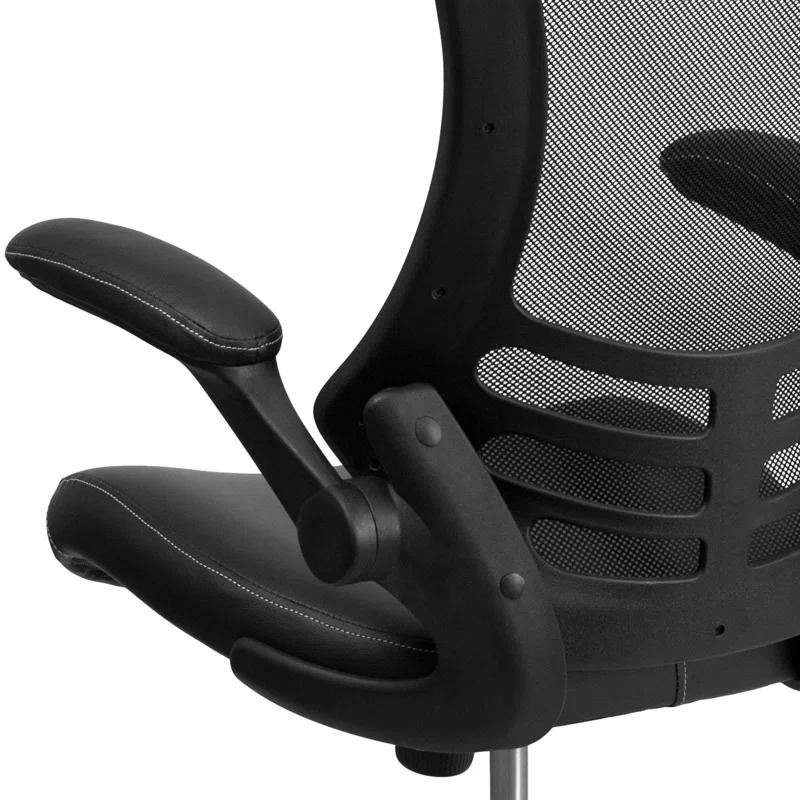 Flash Furniture Jayetta Mid-Back Mesh Swivel Ergonomic Office Chair with Flip-Up Arms