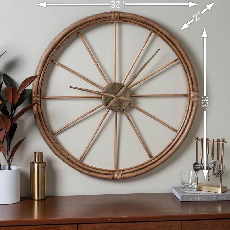Joss & Main Gerena Oversized 30" Wall Clock