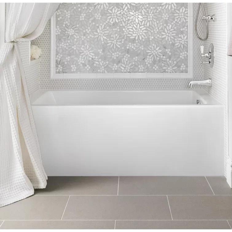 Hydro Systems Sydney 66" x 32" Alcove Soaking Acrylic Bathtub | Perigold