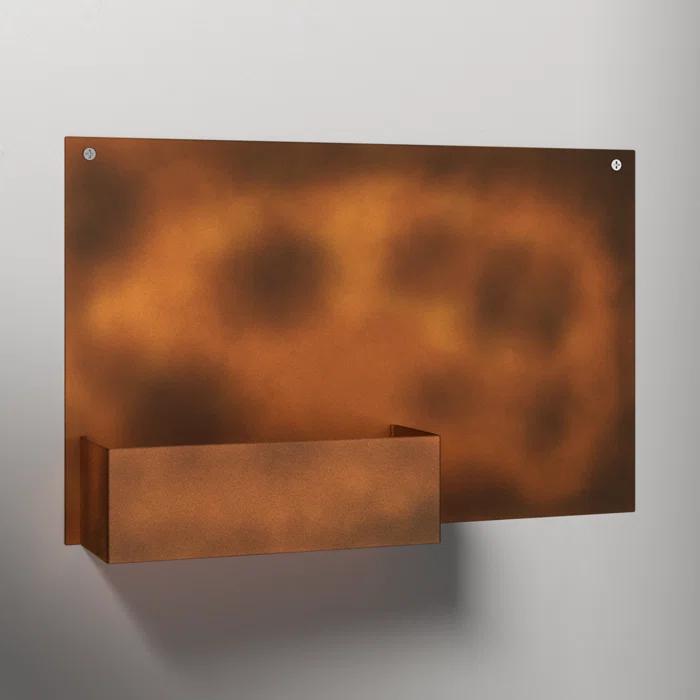Kaiser Rust Finish Metal Indoor/Outdoor Wall Planter