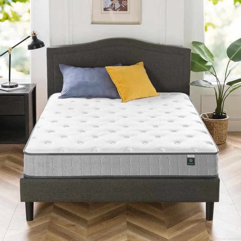Zinus Zinus 8” Medium Comfort Support Cooling Gel Hybrid Mattress