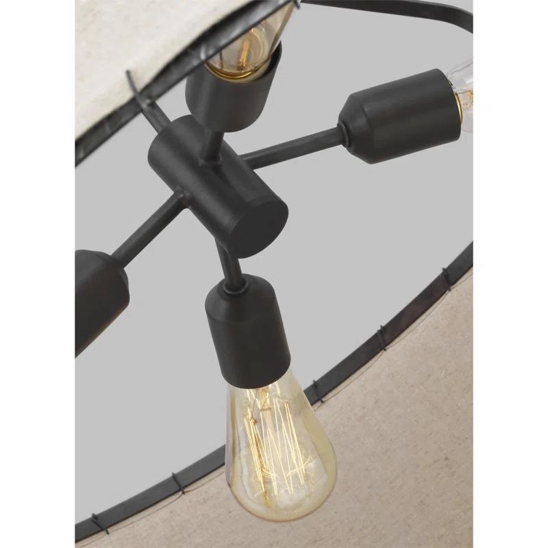 ED Ellen DeGeneres Dunne 4 - Light Aged Iron Drum Pendant