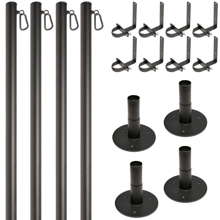 Excello Global Products Poles Lighting Kit EGP-LP-V2-4-DK