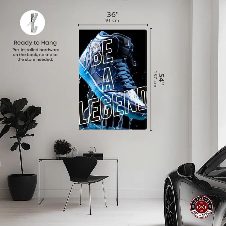 Notori Art Notoriart Be A Legend Sneaker Drip Gallery Sneaker 1 Piece, Gallery