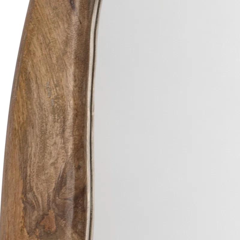 Hidden Hills Oval Mirror - Brown