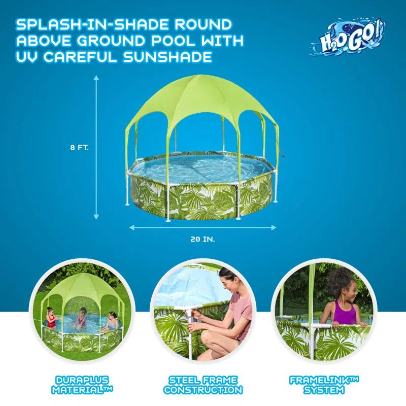 Bestway Bestway: H2OGO! Splash-In-Shade Play Pool - 8' x 20", Kids Pool
