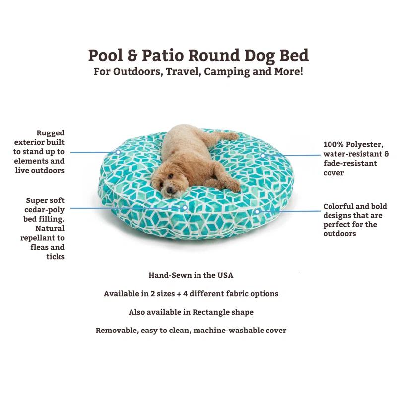 Snoozer Indoor/Outdoor Solarium Round Cozy Cave Dog Bed - Wag Collection