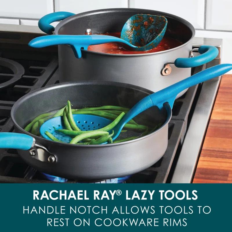 Rachael Ray Rachael Ray Lazy Tool Kitchen / Cooking Utensils Set, 2 Piece, Teal