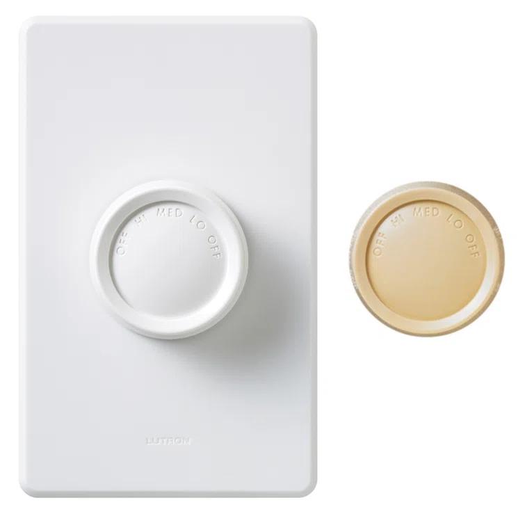 Lutron Rotary On/Off Fully Variable Ceiling Fan Wall Control