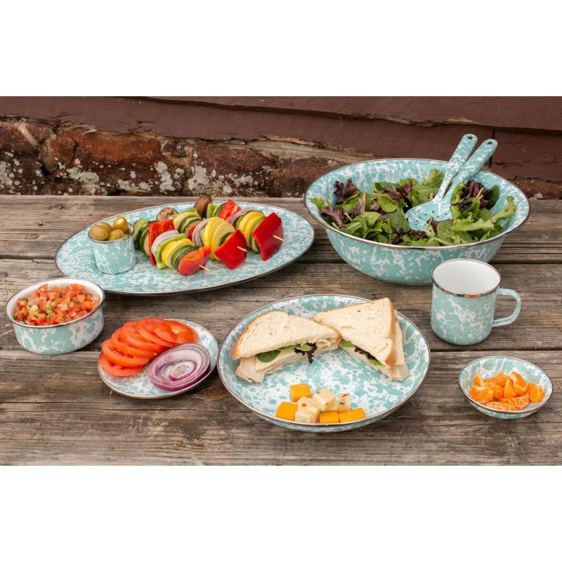 Golden Rabbit Grey Swirl Roasting Pan