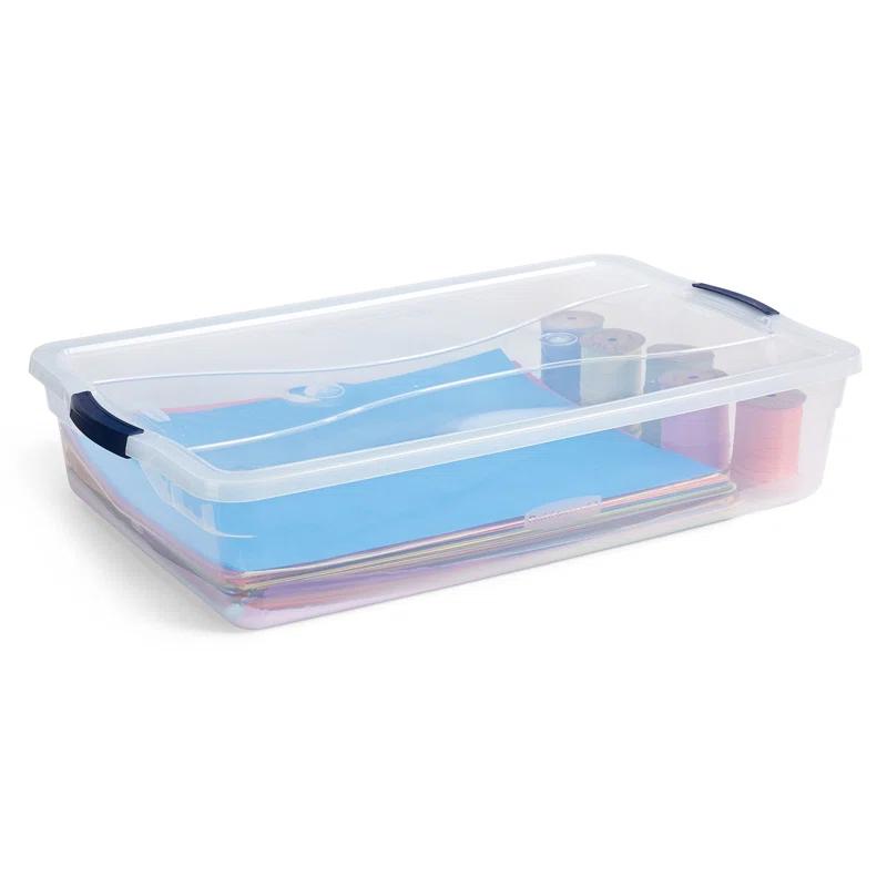 BEACHWATER POOL & SPA, LLC Rubbermaid Cleverstore Clear Storage Bins with Lids