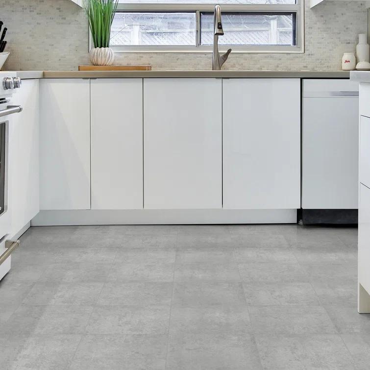 Sunwings 9'' x 9'' x 4mm SPC Peel & Stick Floor Tile Luxury Vinyl Flooring