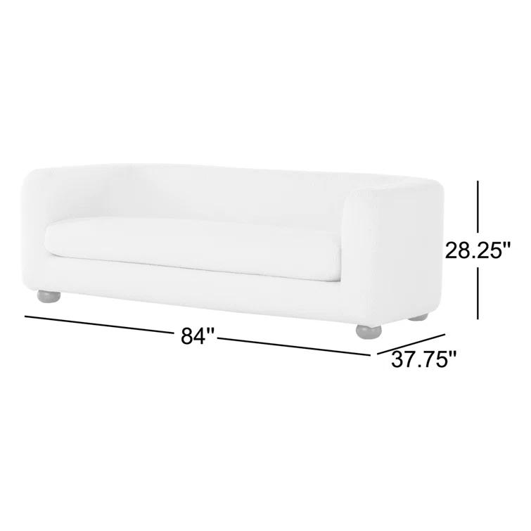 Jorge Sofa - Natural Sheepskin / 84"W