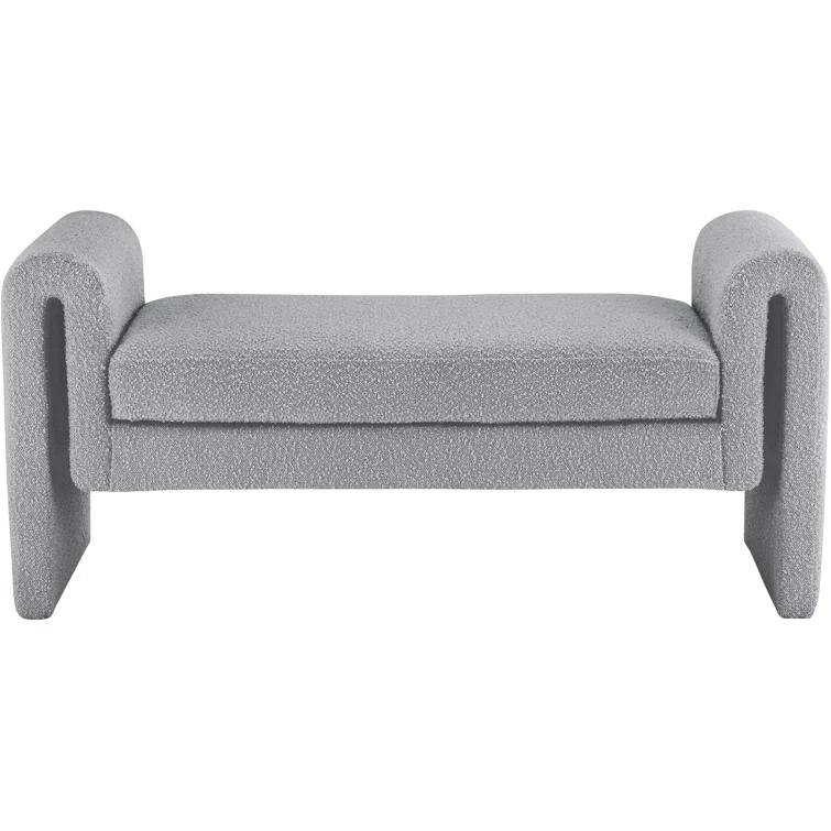Wrought Studio™ Hiroyasu Upholstered Boucle Bench